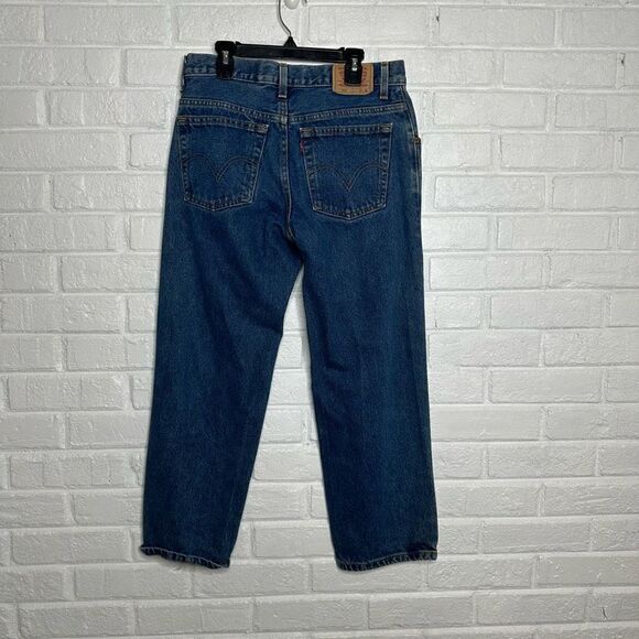 Levis 550 Relaxed Fit Straight Jeans Size 10 Husky 30x26 - Picture 6 of 8